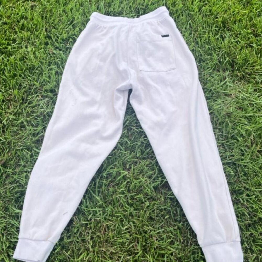 Zara Women's White and Grey Joggers-tracksuits
